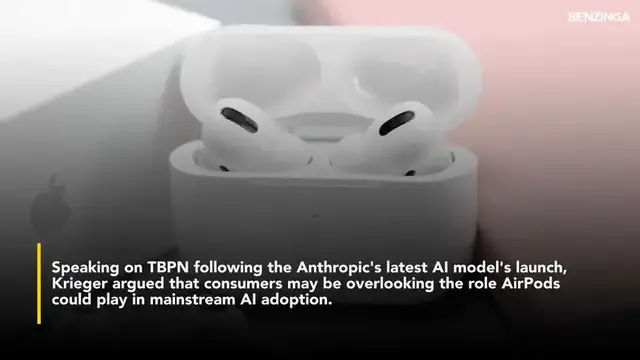 'Video thumbnail for AirPods Pro Set for AI Breakthrough, Says Anthropic's Krieger'