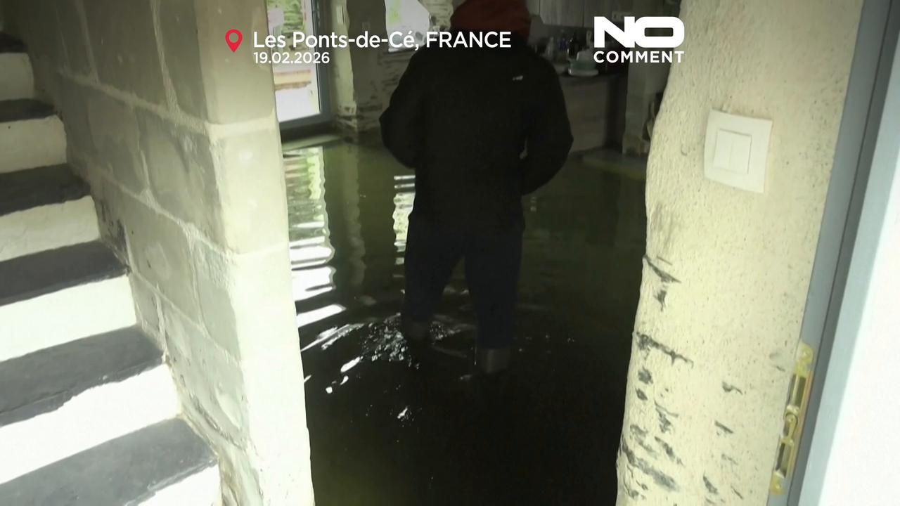 Video thumbnail for France on edge as Loire floods and storm Pedro threatens more chaos