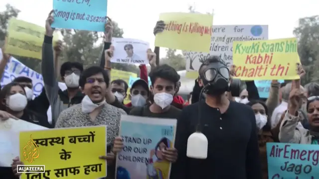 'Video thumbnail for New Delhi struggles with toxic air: Health officials see a rise in respiratory illnesses'