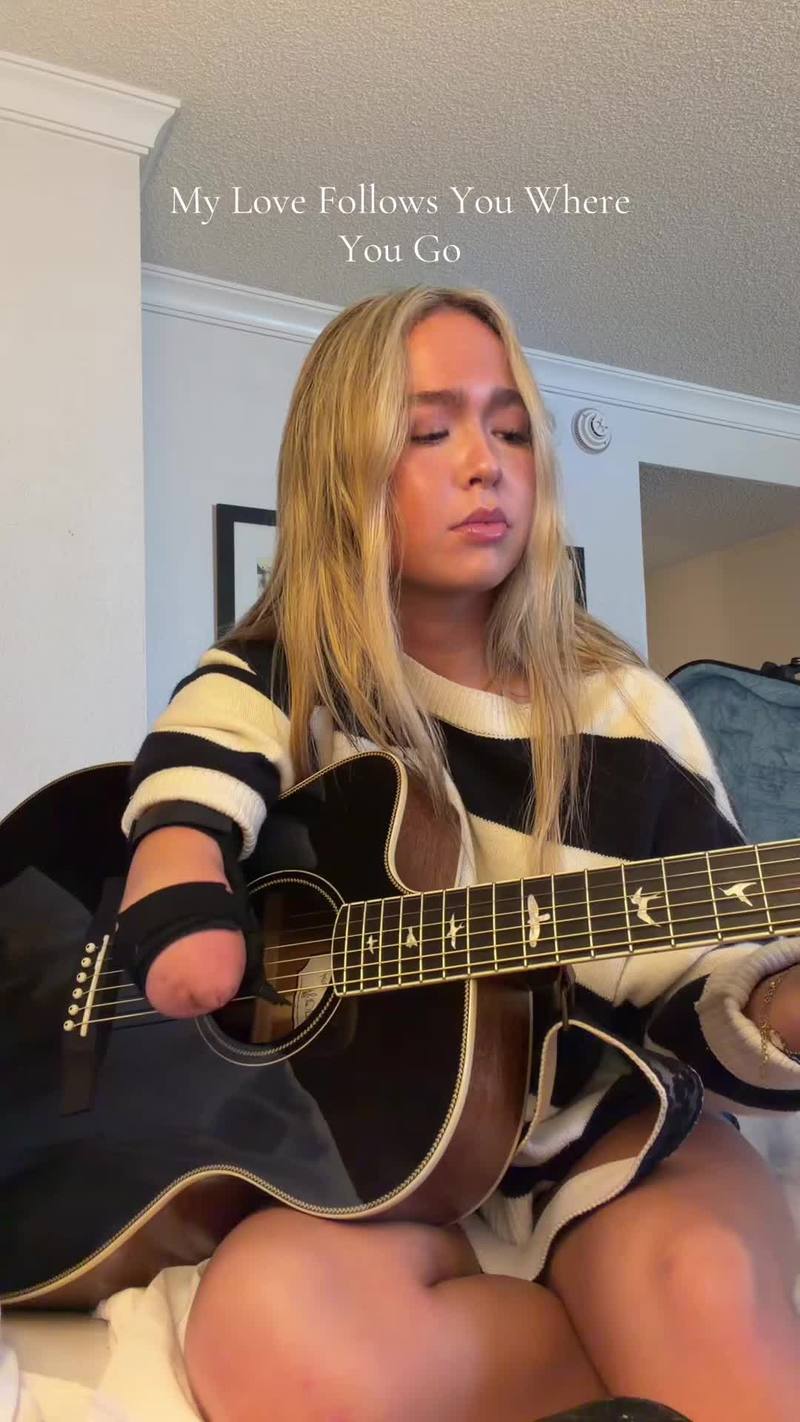 Video thumbnail for One Handed Musician Performs Gentle Acoustic Love Ballad