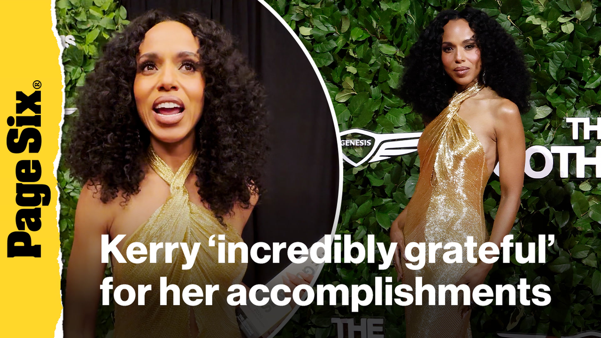 Video thumbnail for Kerry Washington is 'incredibly grateful' for what she has accomplished in her career in Hollywood