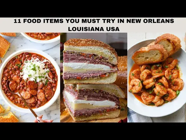 'Video thumbnail for 11 Best Foods to eat in New Orleans Louisiana USA'