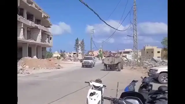 Video thumbnail for Lebanon: The army returns to its position in the Mashaa al-Mansouri area after withdrawing from it at dawn yesterday.