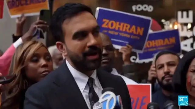 Video thumbnail for Zohran Mamdani becomes New York City mayor