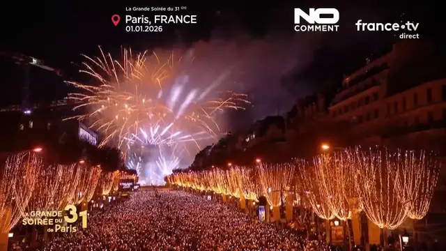 Video thumbnail for Europe welcomed 2026 with fireworks and large public gatherings
