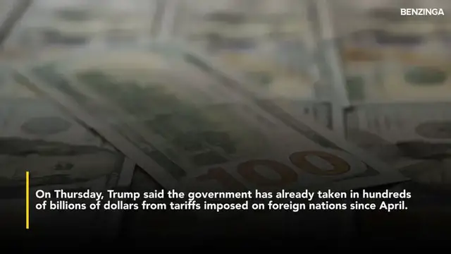 'Video thumbnail for Trump Plans $1,000-$2,000 Tariff Rebate Checks For Americans - President Calls It A 'Dividend To The People''