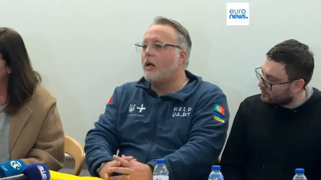 Video thumbnail for Portugal welcomes Ukrainian mothers and children in 'remarkable' civil society initiative