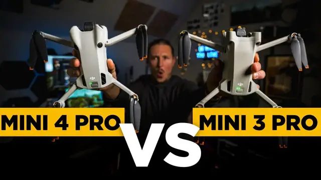 'Video thumbnail for DJI Mini 4 vs Mini 3 - Top 10 BIGGEST UPGRADES'