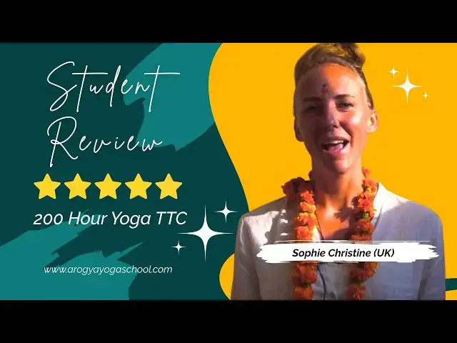 Video thumbnail for 200 Hour Yoga Teacher Training in Rishikesh Review  - Sophie Christine Mayes (United Kingdom)