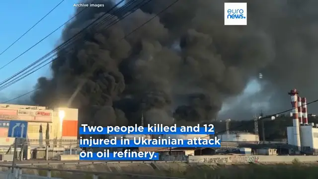 Video thumbnail for Russia launches more than 450 drones in overnight attacks while Ukraine strikes oil refineries