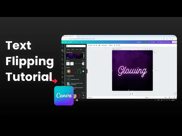 'Video thumbnail for How to Flip Text In Canva'