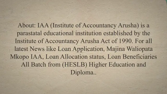 'Video thumbnail for IAA Heslb loan status'