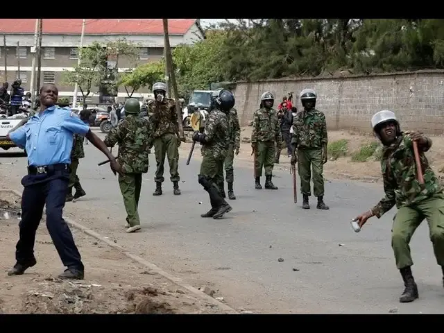 'Video thumbnail for BRUTAL FIGHT Malindi GSU officers vs rogue Boda Boda operators who attacked a base commander'