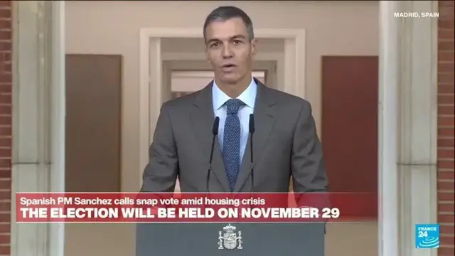 Video thumbnail for Spanish PM Sanchez calls snap election amid housing crisis