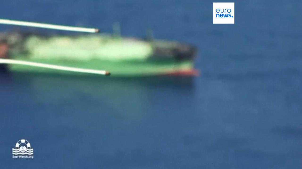 Video thumbnail for Libya tows damaged Russian LNG tanker Arctic Metagaz to its west coast