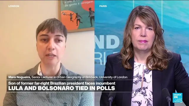 Video thumbnail for Brazil: Lula and Bolsonaro tied in polls