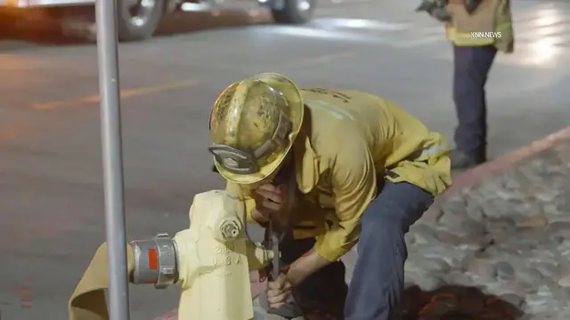 Video thumbnail for US, Los Angeles: Lancaster Walmart Roof Collapses in Fire.
