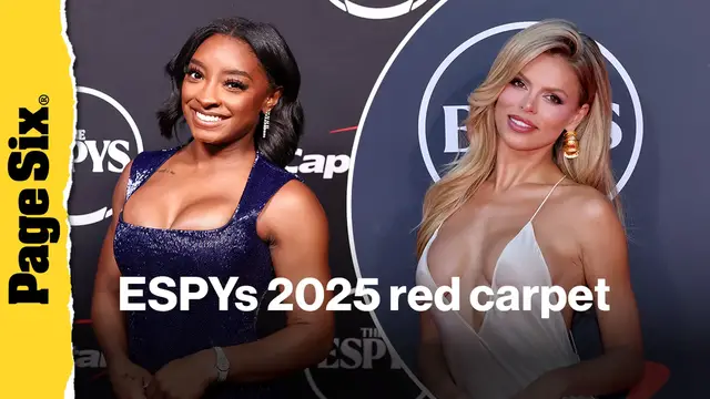 Video thumbnail for See the looks from the ESPYs 2025 red carpet: Simone Biles, Brooks Nader, Ilona Maher and more
