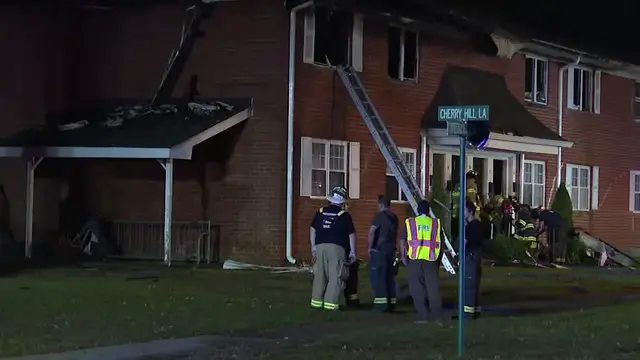 Video thumbnail for Old Bridge apartment fire displaces up to 30 residents