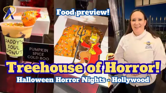 Video thumbnail for Treehouse of Horror Food Preview, Halloween Horror Nights Hollywood 2026