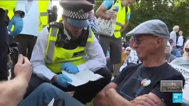 'Video thumbnail for UK police arrest more than 400 at London protest supporting banned Palestine Action group'