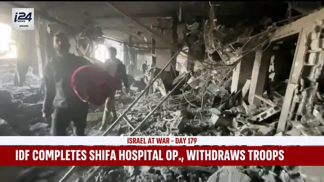 Video thumbnail for IDF completes Shifa hospital op., withdraws troops