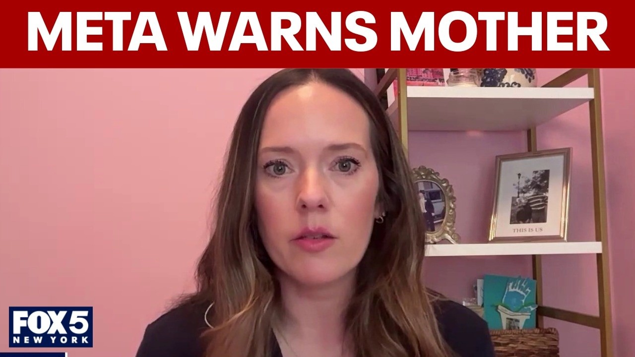Video thumbnail for Mother's social media video about postpartum depression sparks Meta warning