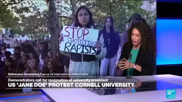 Video thumbnail for Cornell students stage anti-rape rally in support of 'Jane Doe'
