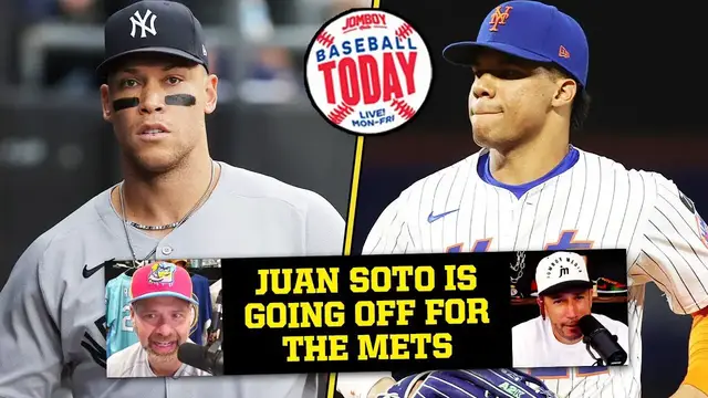 'Video thumbnail for Can Juan Soto carry the Mets through October? | Baseball Today'