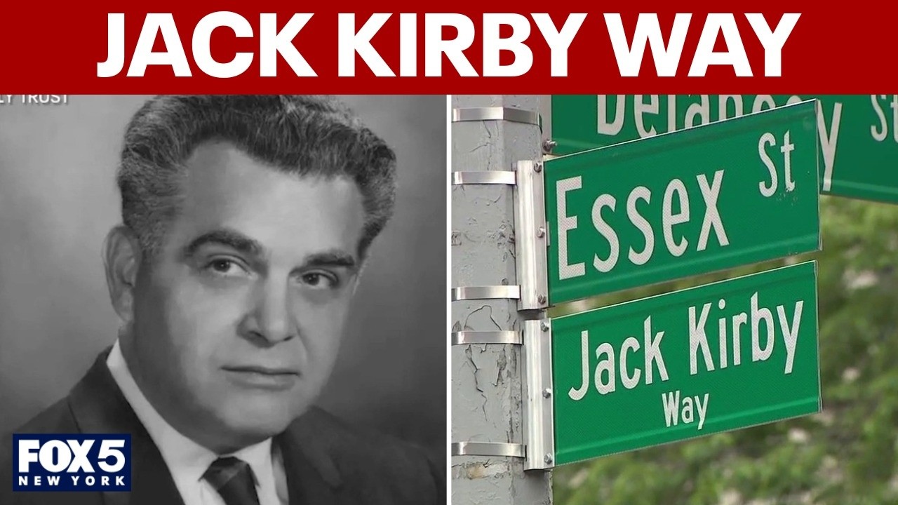 Video thumbnail for Comic book legend Jack Kirby honored with NYC street name