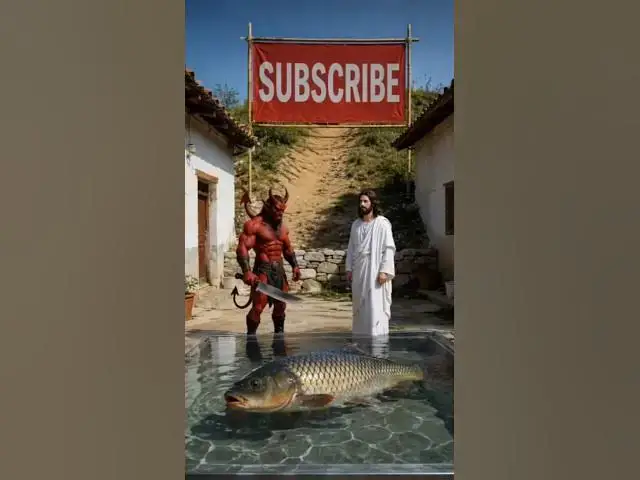 Video thumbnail for Jesus saved the fish☺️ #amen #jesus #oraçãoforte #oraçaodamanhã #oraçãodanoite #oraçãododia #shorts