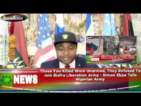 Video thumbnail for Those You Killed Were Unarmed, They Refused To Join Biafra Liberation Army - Simon Ekpa Tells...