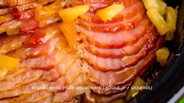 Video thumbnail for Crock Pot Brown Sugar Pineapple Ham Recipe