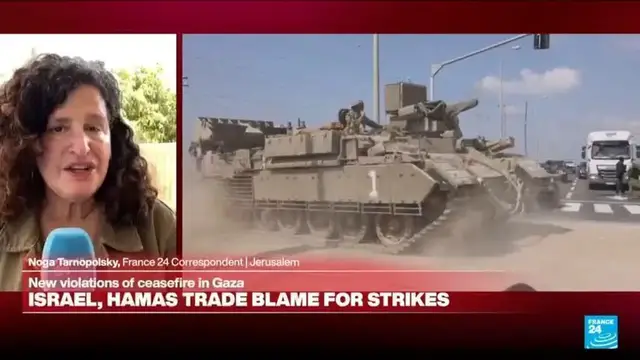 'Video thumbnail for Israel and Hamas accuse each other of breaching Gaza truce amid strikes'