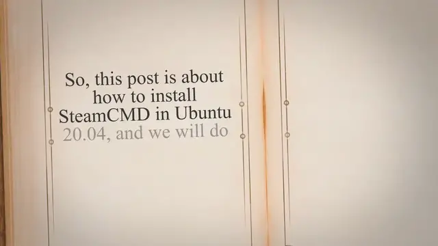 Video thumbnail for How to install SteamCMD on Ubuntu