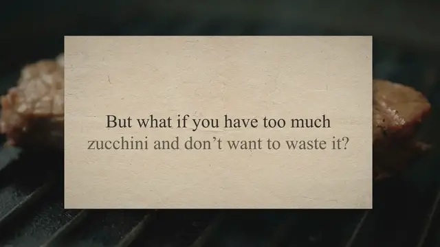 Video thumbnail for How to Freeze Zucchini: A Simple Guide for Fresh Veggies All Year Round