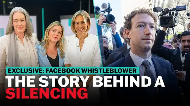Video thumbnail for Exclusive: The whistleblower silenced by Facebook hits back | The News Agents