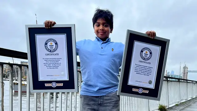 Video thumbnail for Youngest TV presenter sets new record for identifying animal sounds