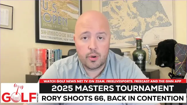 'Video thumbnail for Rory McIlroy storms back into Masters with Friday 66'