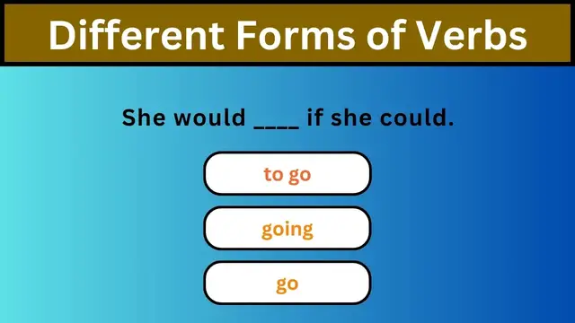 Video thumbnail for English Grammar Practice ||  Different Forms of Verbs Part 3 || English Grammar Test