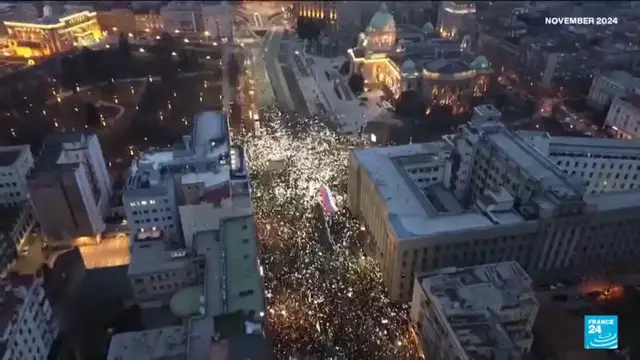 Video thumbnail for Serbia’s Vučić to resign, opening path to early elections amid political tensions