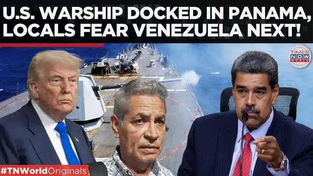 'Video thumbnail for Big War Looming? U.S. Sends Guided-Missile Destroyers Toward Venezuela | Times Now World'