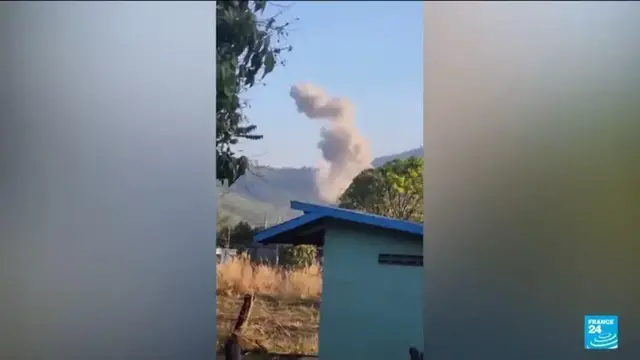 Video thumbnail for Clashes on Thailand Cambodia border: 385,000 civilians evacuated