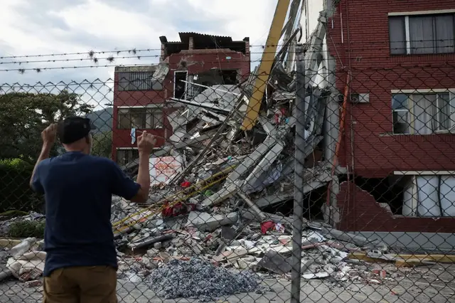 Video thumbnail for Colombia’s rescuers search rubble as hope fades on finding survivors