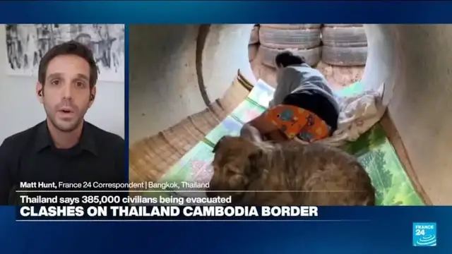Video thumbnail for Thailand launches airstrikes along border with Cambodia as tensions reignite