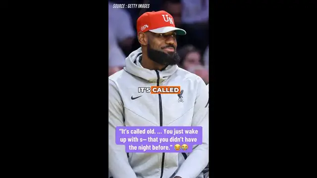 Video thumbnail for LeBron James Keeps It Real About Aging