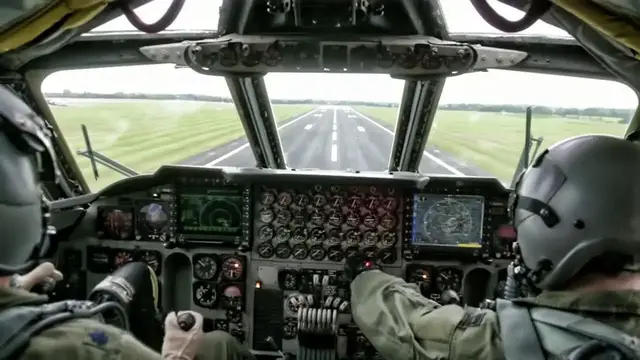 Video thumbnail for B-52 Flight Ops • Takeoff & Landing + Cockpit View