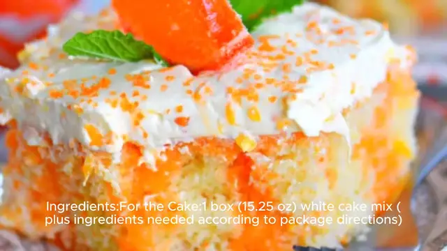 Video thumbnail for Orange Dreamsicle Cake Recipe