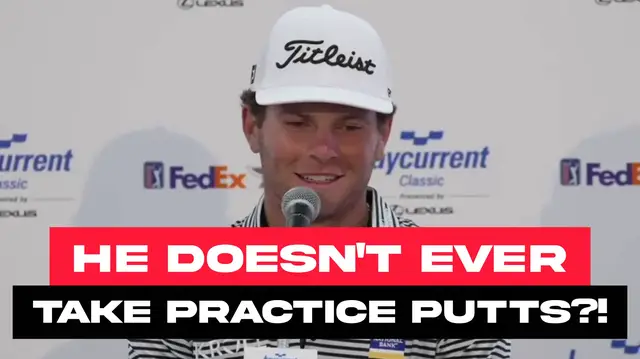 Video thumbnail for Why Michael Brennan never takes practice putting strokes