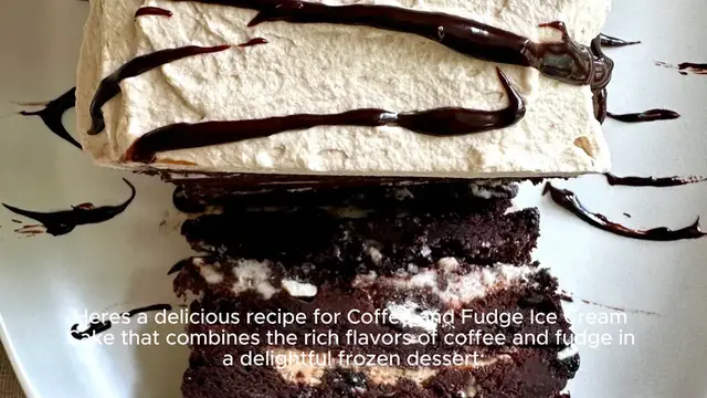 Video thumbnail for Coffee and Fudge Ice Cream Cake